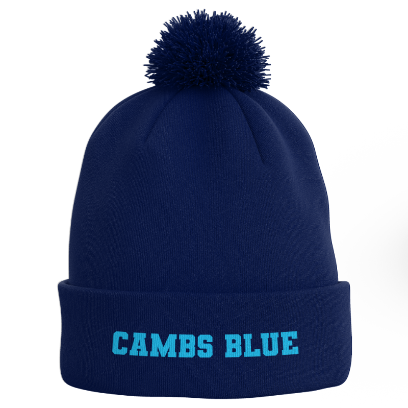 Cambs Blue Bobble Hat