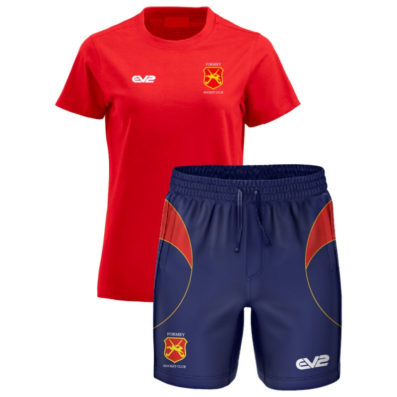 Club Shop Formby HC Red Tee & Shorts Bundle