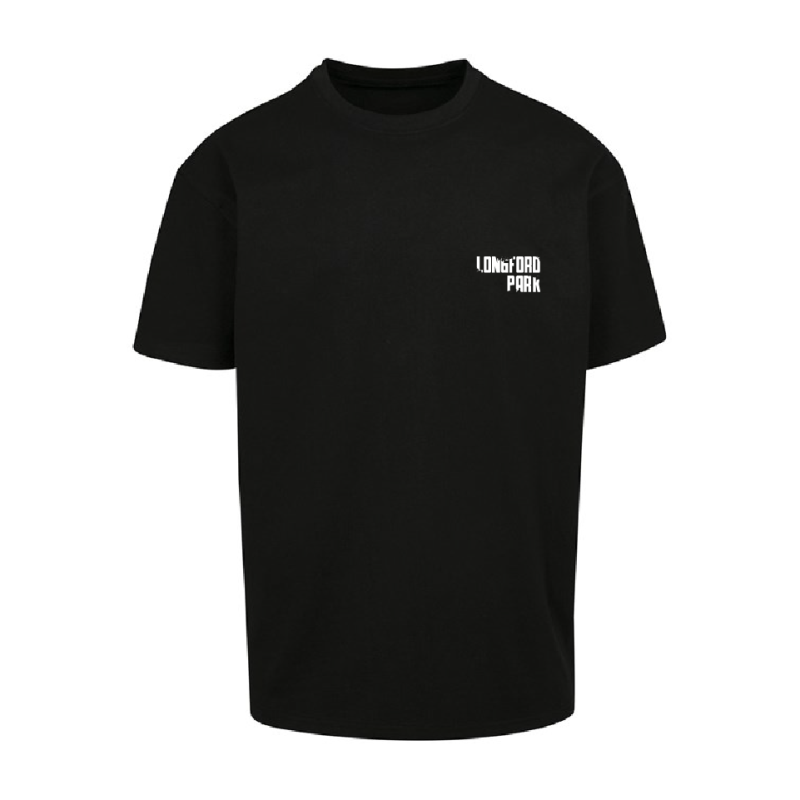 Blackout Graphic Tee – Grunge Text White