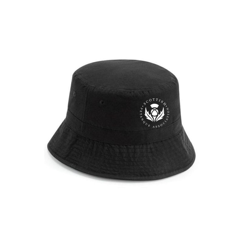 SCOTTISH PETANQUE__Black Bucket Hat