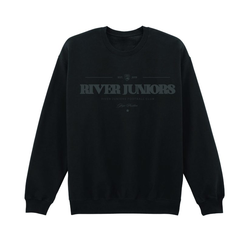 RIVER JUNIORS_CLUB SHOP IMAGES_DARK HEATHER SWEATER