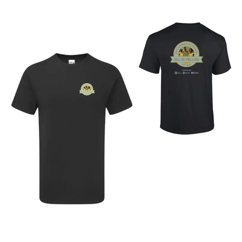 BTB-all yellow black tee
